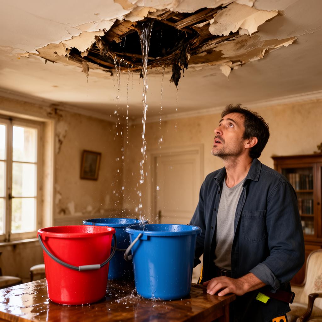 Que faire en cas de fuite de toiture ? Les gestes d'urgence